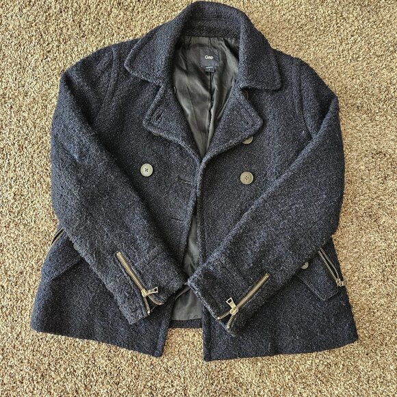 Navy Wool Jacket - Picture 1 of 11